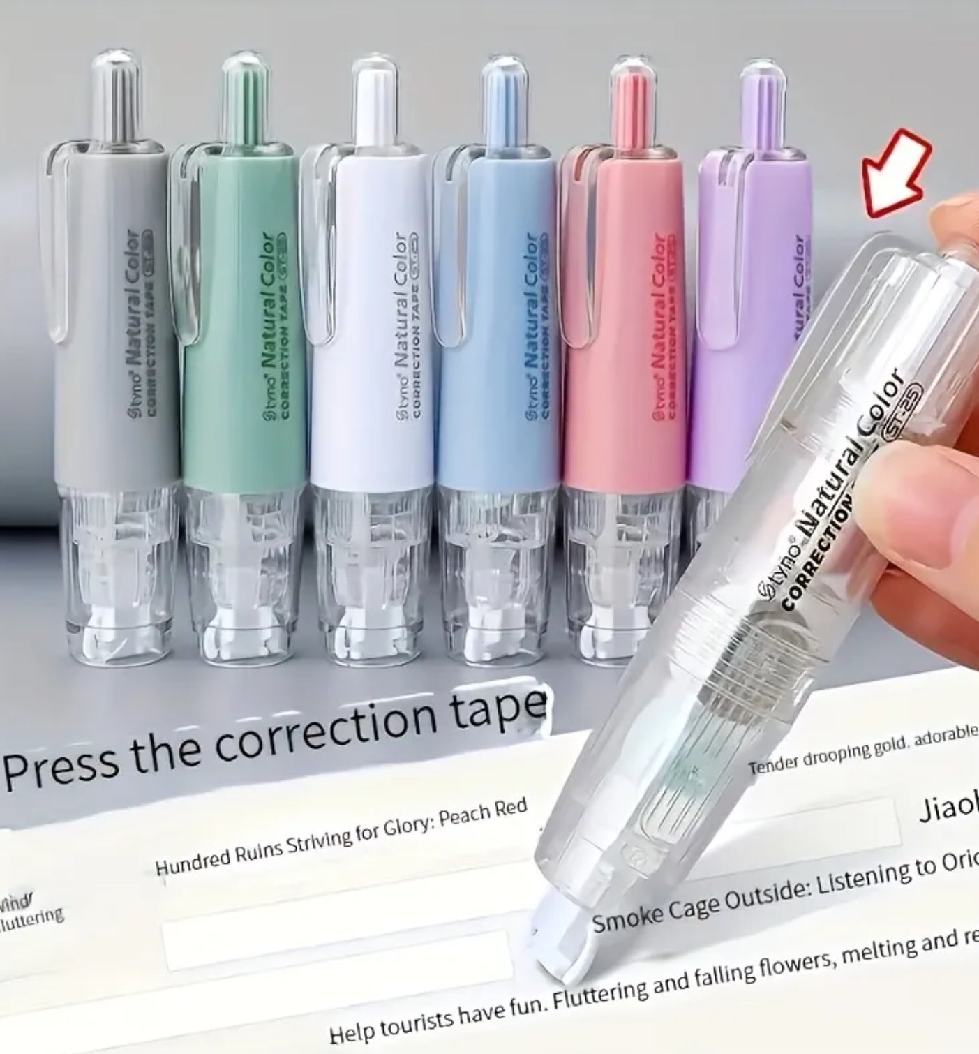 Corrector en cinta